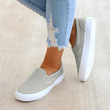 Goosudu Slip On Running Flat Sneakers