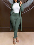 Goosudu Ribbed Cardigan & Tied Pants Set