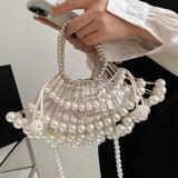 Goosudu Casual Patchwork Pearl Bags