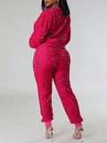 Goosudu Sequin Sweatshirt & Jogger Pants Set