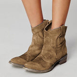 Goosudu Daily Flat Heel Boots