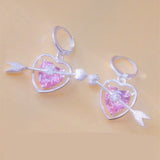 Goosudu CUPID'S ARROW PIERCING HEART EARRING