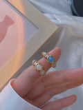 Goosudu Stella Opal Heart Open Ring