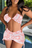 Goosudu Sexy Print Split Joint Swimwears