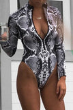 Goosudu Sexy Print Split Joint Swimwears