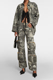 Goosudu Camouflage Classic Multi Pocket Pants