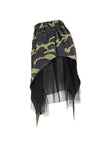 Goosudu Camouflage Cool Irregular Skirt