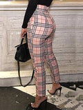 Goosudu Plaid Belted Pants