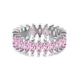 Goosudu Crown Pink Silver Ring