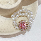 Goosudu "The One" Pearl Crystal Rings