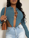 Goosudu Pinned Cropped Sweater