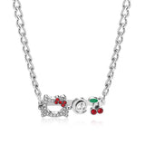 Goosudu Cherry Kitty Chain Necklace