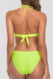 Goosudu Fashion Sexy Solid Tassel Split Joint Backless Swimwears