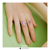 Goosudu Dreamy Crystal Link Rings