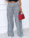 Goosudu Stripe Wide-Leg Pants