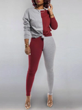 Goosudu Two-Tone Sweatshirt & Pants Set