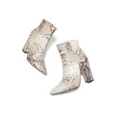 Women Snake Print Boots