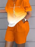 Goosudu Ombre T-Shirt & Shorts Set