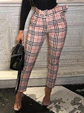 Goosudu Plaid Belted Pants