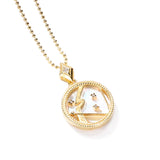 Goosudu Fashion Solid Zodiac Necklace