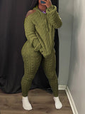 Goosudu Knit Hoodie & Pants Set