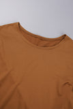 Goosudu Casual Solid Basic O Neck Long Sleeve Two Pieces