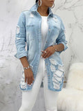 Goosudu Distressed Denim Jacket