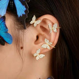 Goosudu Butterfly Fairy Bling Ear Cuff