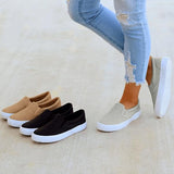 Goosudu Slip On Running Flat Sneakers