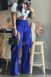 Goosudu Patchwork Cutout Whimsical Irregular Pants