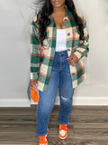 Goosudu Plaid Shirt Jacket