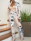 Goosudu Printed Tied Blazer & Pants Set