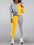 Goosudu Two-Tone Sweatshirt & Pants Set