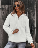 Goosudu Clearance Women's Fleece Sweatshirt Hoodie Solid Zipper Hoodie