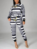 Goosudu Printed Sweatshirt & Pants Set