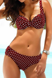 Goosudu Casual Dot Split Joint Swimwears