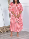 Goosudu Stripe Shirt Dress