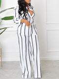 Goosudu Stripe Shirt & Pants Set