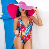 Goosudu Fashion Sexy  Vacation Print Printing Swimwears