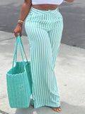 Goosudu Stripe Wide-Leg Pants