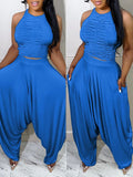 Goosudu Ruched Tank Top & Pants Set