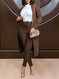 Goosudu Ribbed Cardigan & Tied Pants Set