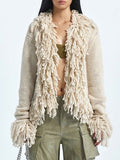 Goosudu Fringe Combo Cardigan