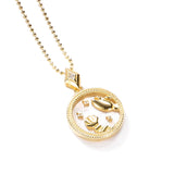 Goosudu Fashion Solid Zodiac Necklace