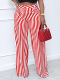 Goosudu Stripe Wide-Leg Pants