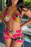 Goosudu Sexy Print Split Joint Swimwears