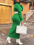 Goosudu Turtleneck Knit Dress