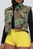 Goosudu Camouflage Cozy Patch Pocket Camisole