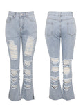 Goosudu Distressed Straight Jeans