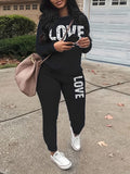 Goosudu LOVE Sweatshirt & Pants Set